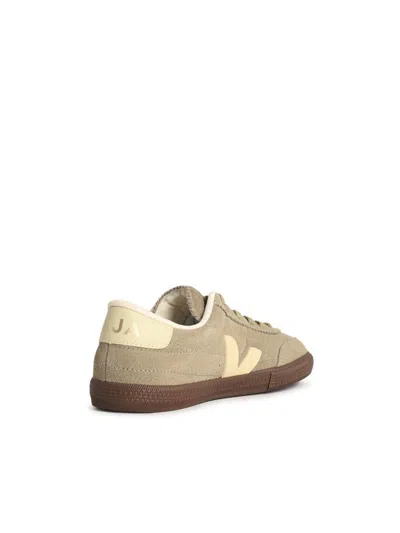 Veja Low-top Suede Sneakers Rubber Sole In Sand