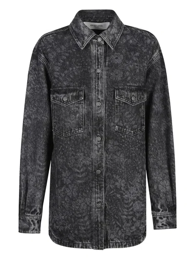 Golden Goose Denim Shirt In Black