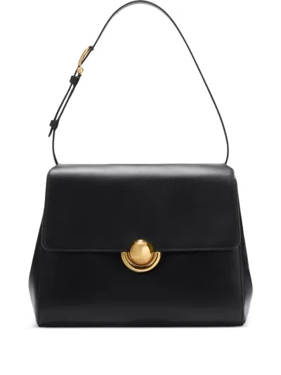 Furla Domus S Shoulder Bag With Adjustable Strap In Black