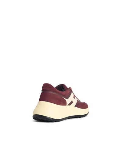 Hogan Suede And Technical Fabric Hyperlight Sneakers In Multi