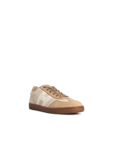 Hogan 'cool' Beige Suede Sneakers In Multi