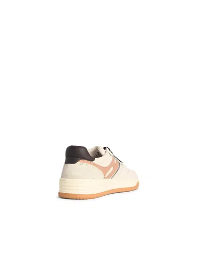 Hogan Sneakers With Perforated Toe Box And Contrasting Accents In Sand