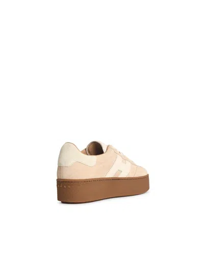 Hogan Cool Suede Trainers With Thick Soles In Multi