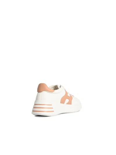 Hogan Rebel Sneakers In Nappa Leather Multicolor In White