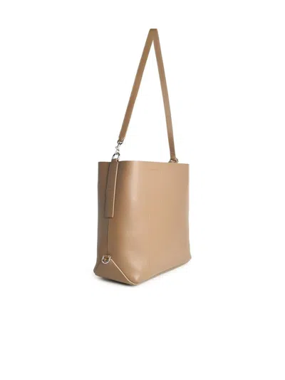 Hogan Strap Adjust Hobo Metal Rectangular Bag In Nude