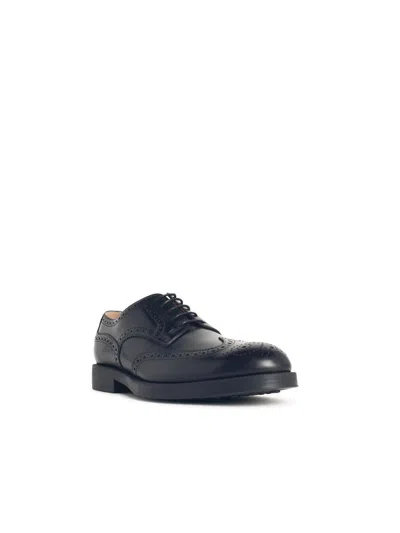 Tod's Scarpa Uomo Sotto Cav.tomaia Pelle F.do Gomma In Black