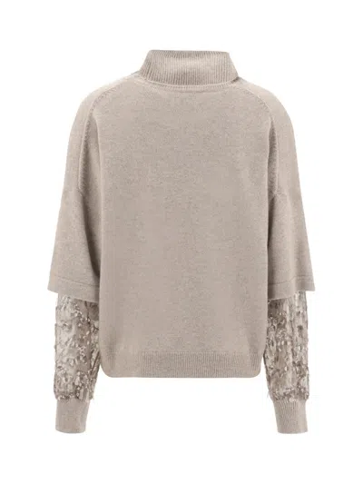 Brunello Cucinelli Cashmere Turtleneck In Gray