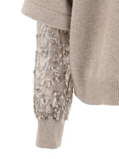 Brunello Cucinelli Cashmere Turtleneck In Gray