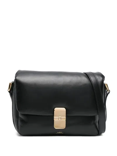 Apc A.p.c. Grace Leather Crossbody Bag In Black