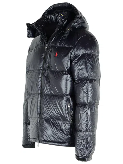 Polo Ralph Lauren Black Nylon Blend Jacket In Black