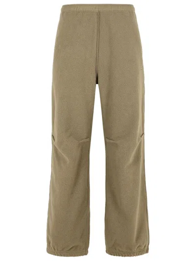 Mm6 Maison Margiela Comfortable Straight Leg Polyester Trousers In Brown