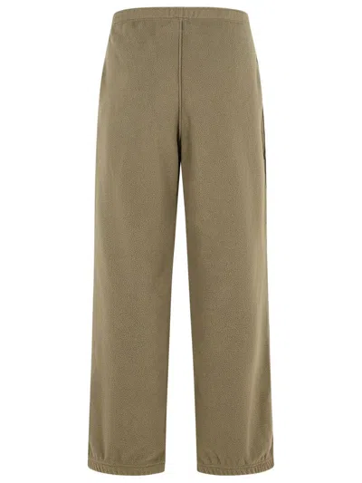 Mm6 Maison Margiela Comfortable Straight Leg Polyester Trousers In Brown