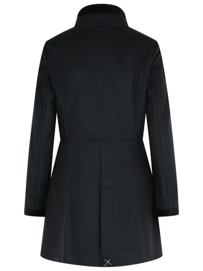 Fay Romantic Coat In Black In Soft Wool Blend Fabric In Black