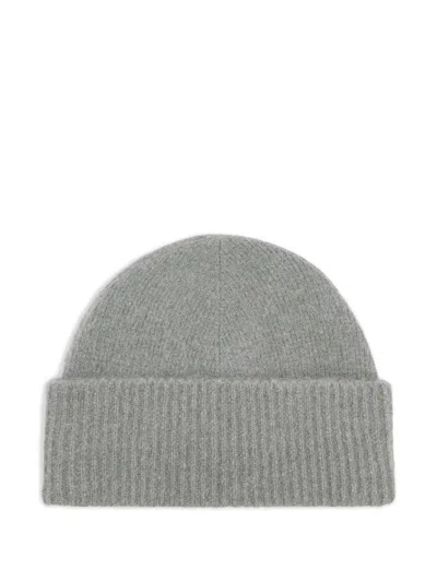 Ami Alexandre Mattiussi Ami Paris Beanie Adc Accessories In Gray