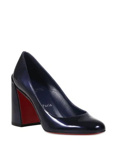 Christian Louboutin With Heel Blue And Green In Multi