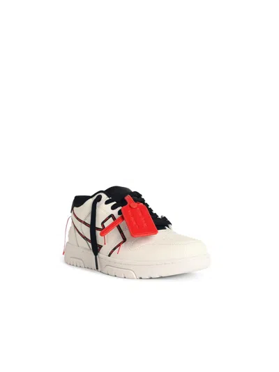 Off-white Stitched Arrow Sneakers In White