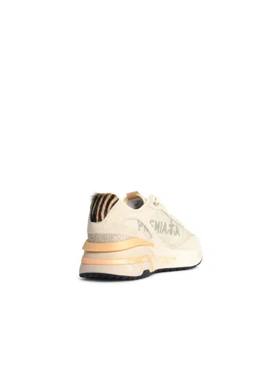 Premiata 'moerund' Grey Suede Blend Sneakers In Gray