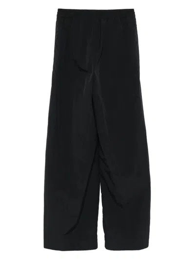 Y-3 Drawstring Wide-leg Sweatpants In Black