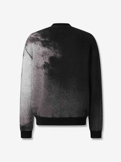 Palm Angels Palm Culture Print Crewneck Sweater In Black