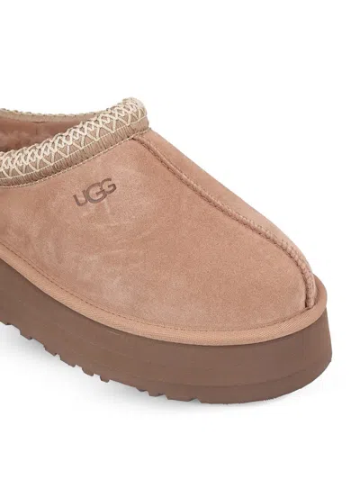 Ugg Tazz Braided-trim Slippers In Brown
