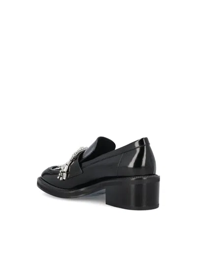 Jimmy Choo 50mm Tylor Crystal-embellished Loafer Pumps In Multi