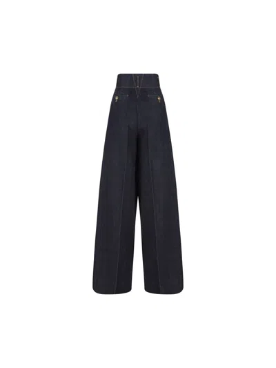 Zimmermann Denim Hypnotic Wide-leg Jeans In Blue