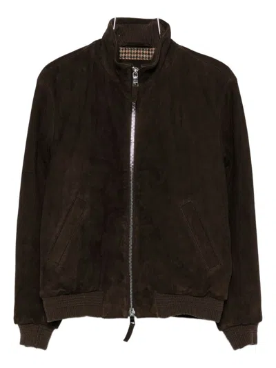 The Jack And Jackie Leathers Jackets In Brown