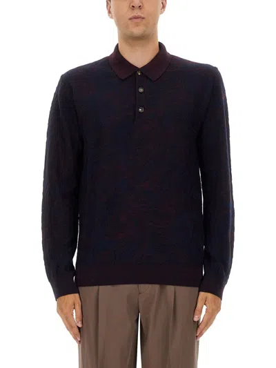 Etro Paisley Pattern Long Sleeves Sweater In Blue