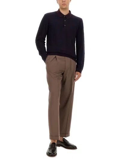 Etro Paisley Pattern Long Sleeves Sweater In Blue