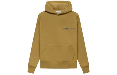 Essentials (gs) Fear Of God  Fw21 Pullover Hoodie 'amber' In Green