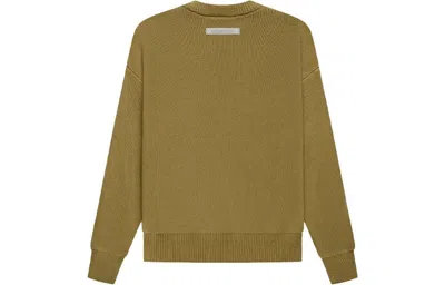 Essentials (gs) Fear Of God  Fw21 Knit Pullover Amber In Green