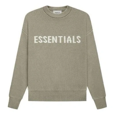 Essentials (gs) Fear Of God  Fw21 Knit Pullover Pistachio In Gray