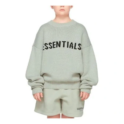 Essentials (gs) Fear Of God  Fw21 Green/concrete Pullover Sweater