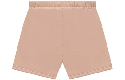 Essentials Fear Of God  Fw21 Logo Sweatshort 'matte Blush' In Orange