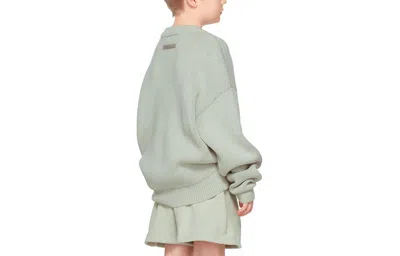 Essentials (gs) Fear Of God  Fw21 Green/concrete Pullover Sweater