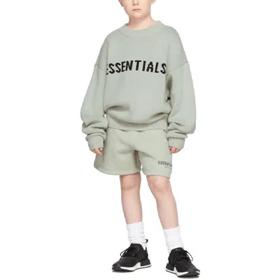 Essentials (gs) Fear Of God  Fw21 Green/concrete Pullover Sweater
