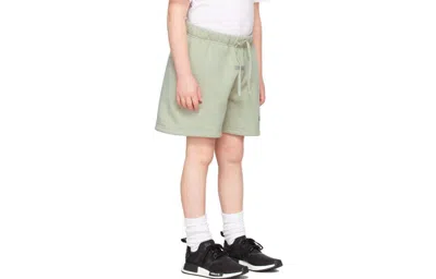 Essentials Fear Of God  Fw21 Sweatshort 'concrete' In Green