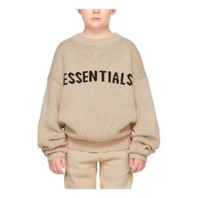 Essentials (gs) Fear Of God  Fw21 Beige/linen Pullover Sweater In Gold