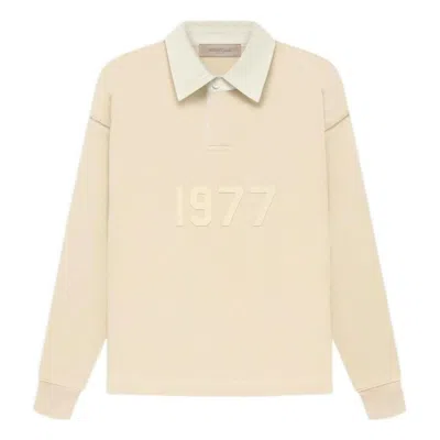 Essentials (gs) Fear Of God  Fw22 Henley Rugby Polo Egg Shell In Multi
