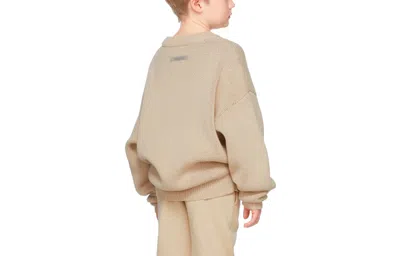 Essentials (gs) Fear Of God  Fw21 Beige/linen Pullover Sweater In Gold