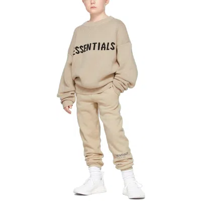 Essentials (gs) Fear Of God  Fw21 Beige/linen Pullover Sweater In Gold