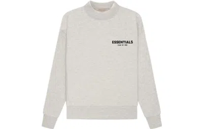 Essentials Fear Of God  Ss22 Crewneck Light 'oatmeal' In Gray