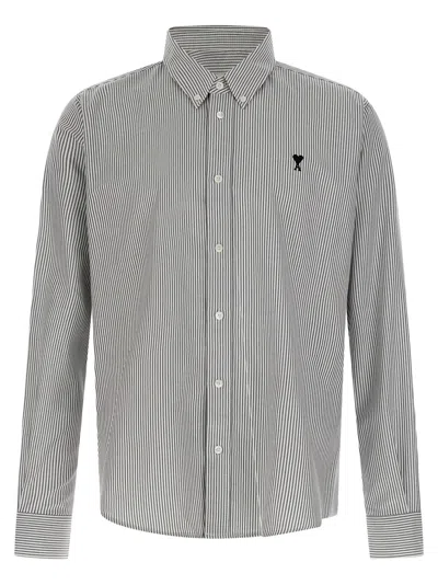 Ami Alexandre Mattiussi Button Down Collar Logo Shirt