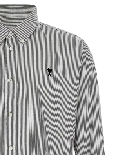 Ami Alexandre Mattiussi Button Down Collar Logo Shirt