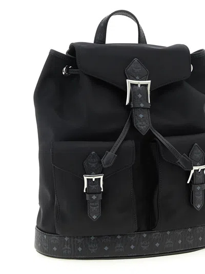 Mcm Small Aren Backpack Featuring Front Pockets