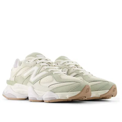 New Balance 9060 'light Moss Green' In White