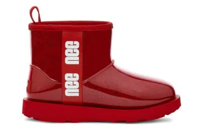 Ugg (ps)  Classic Clear Mini 'red' In Multi