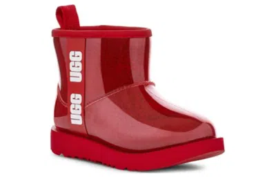 Ugg (ps)  Classic Clear Mini 'red' In Multi