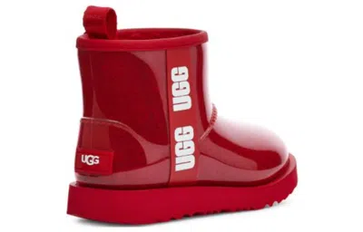Ugg (ps)  Classic Clear Mini 'red' In Multi