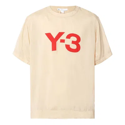 Adidas Originals Adidas Y-3 Ch3 Sanded Cupro Short Sleeve Tee In Neutral